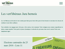 Tablet Screenshot of jurabernois.vertliberaux.ch
